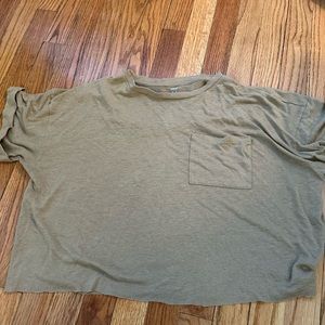 Tan/brown short sleeve shirt